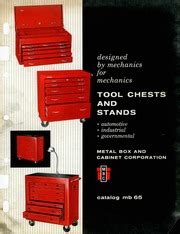 MBC Tool Chests and Stands : Catalog MB 65 : Metal 